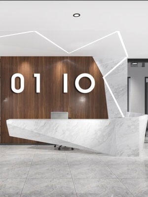 Thiết kế không gian quầy lễ tân công ty, khách sạn