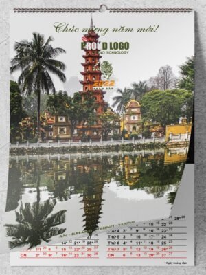 Lịch treo tường 7 tờ phong cách các miền danh lam thắng cảnh quốc gia