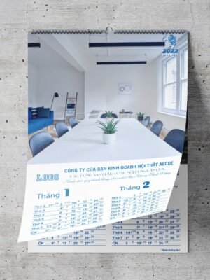 Thiết kế lịch treo tường 7 tờ dịp Tết cho doanh nghiệp sản xuất kinh doanh nội thất