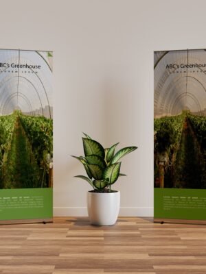 Thiết kế standee giới thiệu sản phẩm phục vụ nông nghiệp, nhà kính