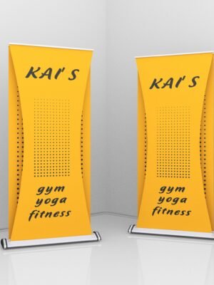 Thiết kế standee cho phòng gym, yoga, fitness