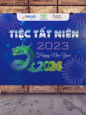 Thiết kế phông nền tiệc tất niên Farewell Party cuối năm cho doanh nghiệp