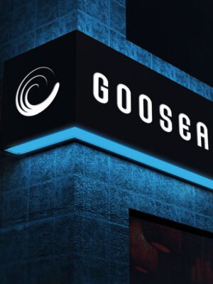 Biển quảng cáo hộp đèn gắn tường