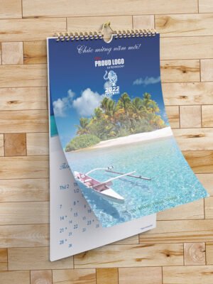 Thiết kế lịch treo tường Tết 13 tờ