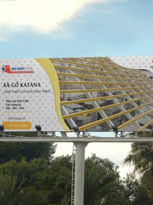 Thiết kế biển quảng cáo ngoài trời cho thương hiệu xà gồ kim loại