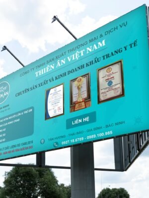 Thiết kế biển quảng cáo ngoài trời cho thương hiệu khẩu trang