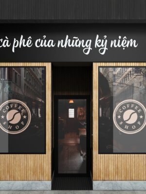 Thiết kế quán cà phê phù hợp với không gian thực tế