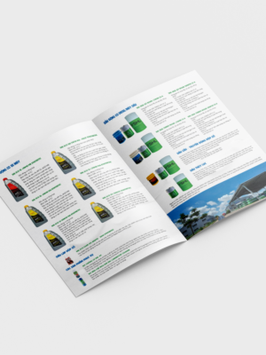 Thiết kế catalogue công ty cung ứng dầu nhờn Hàn Quốc