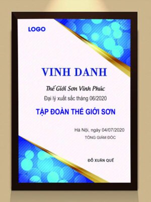 Thiết kế chứng nhận certificate, giấy khen, chứng chỉ