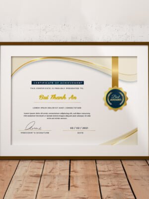 Thiết kế chứng nhận hoàn thành chương trình