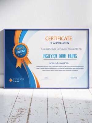 Thiết kế chứng nhận hoàn thành chương trình học