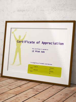 Thiết kế chứng nhận cho cuộc thi, sự kiện thể thao