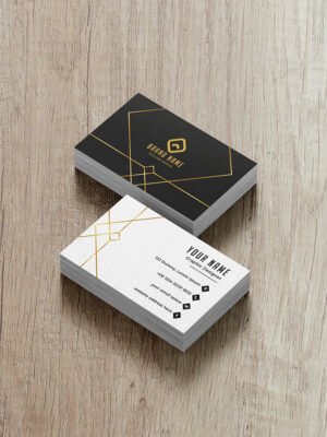 Mẫu danh thiếp sang trọng sử dụng họa tiết kim cương