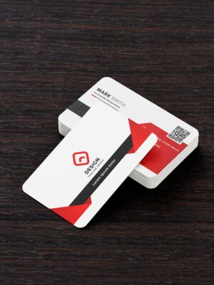 Mẫu danh thiếp có sử dụng quét mã QR code