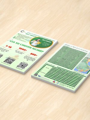 Thiết kế tờ rơi dịch vụ giáo dục, dịch vụ gia sư