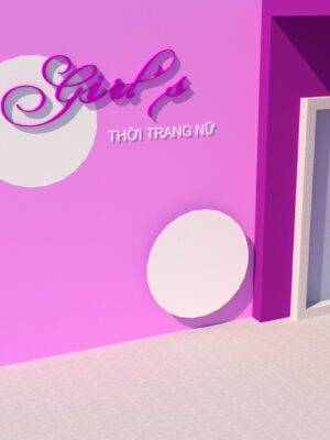 Thiết kế quảng cáo không gian cửa hàng, shop thời trang