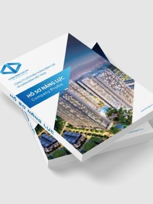 Thiết kế hồ sơ năng lực khổ A4 phong cách xanh trắng nhẹ