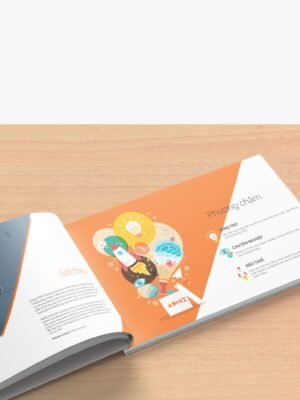 Thiết kế hồ sơ năng lực khổ dài phong cách hiện đại