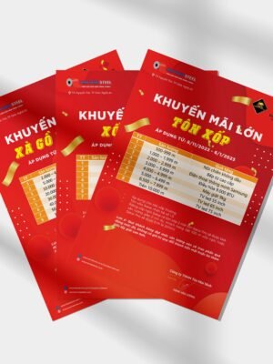 Tờ rơi chương trình khuyến mãi, tri ân khách hàng dịp cuối năm