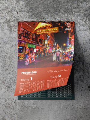 Lịch treo tường 7 tờ phong cách cuộc sống Sài Gòn
