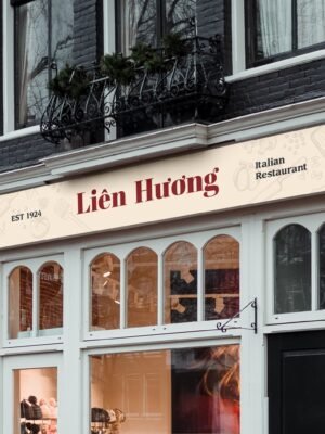 Biển quảng cáo nhà hàng dạng biển cứng