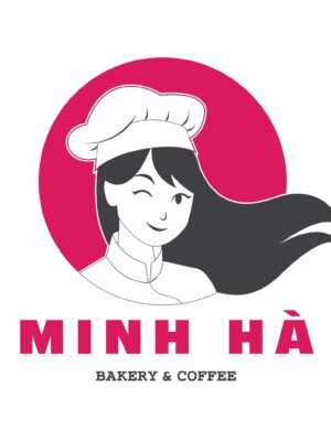 Logo thương hiệu bánh và cà phê Minh Hà