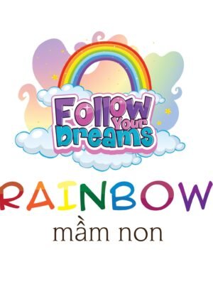 Logo trường mẫu giáo Rainbow - cầu vồng