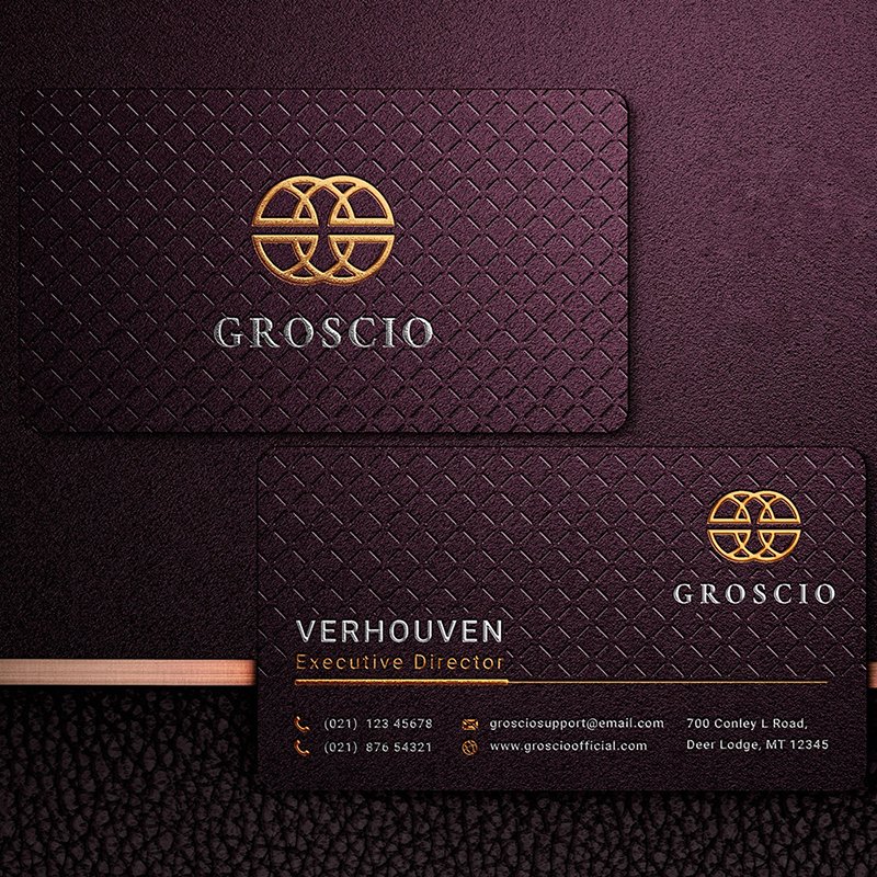 Mẫu name card - danh thiếp siêu sang cho các thương hiệu xa xỉ