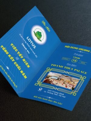 Thiết kế thư mời tham dự tiệc tất niên, tổng kết cuối năm