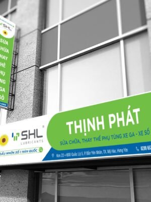 Thiết kế nhận diện hệ thống đại lý cửa hàng dầu nhớt