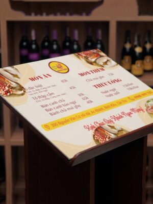Thiết kế menu thực đơn nhà hàng, quán rượu