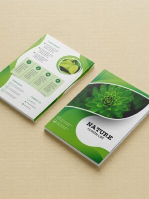 Thiết kế hồ sơ năng lực phong cách màu xanh lá cây