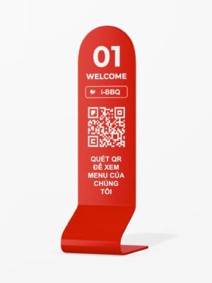 Menu mica để bàn cho cửa hàng ăn quán cà phê