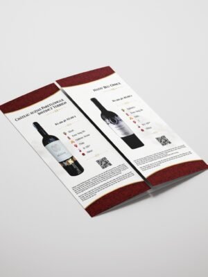 Thiết kế Catalog rượu vang loại gấp