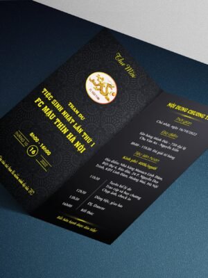 Thiết kế thư mời chương trình giao lưu bóng đá