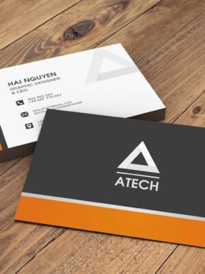 Danh thiếp - name card công ty công nghệ ATECH