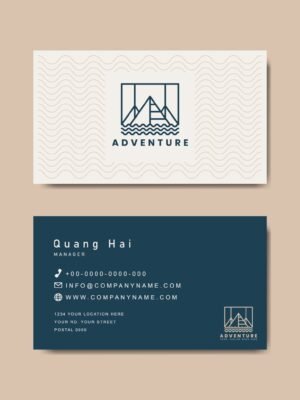 Danh thiếp - name card công ty du lịch khách sạn