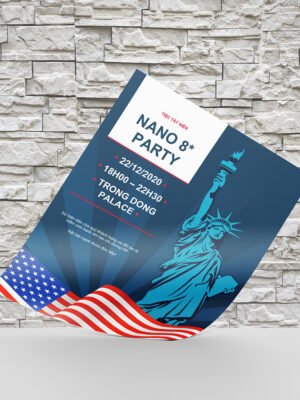 Thiết kế tờ rơi A5 in màu hai mặt cho sự kiện tất niên cuối năm