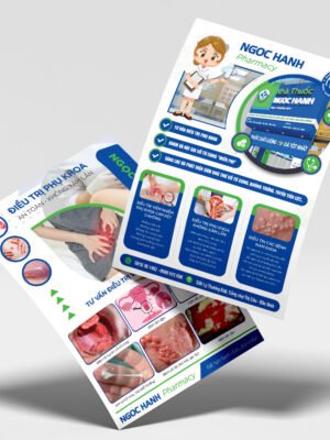 Thiết kế tờ tơi nhà thuốc, dịch vụ y tế, dịch vụ chăm sóc sức khỏe