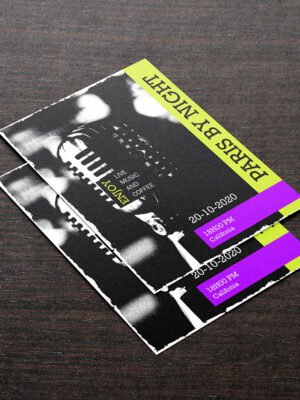 Thiết kế tờ rơi cho đêm nhạc, chương trình biểu diễn, phòng trà