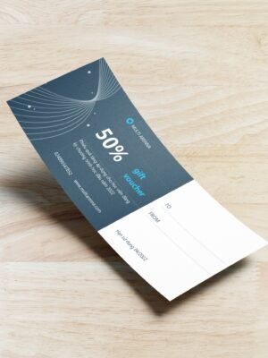 Thiết kế phiếu quà tặng, phiếu giảm giá cho chương trình học, đào tạo