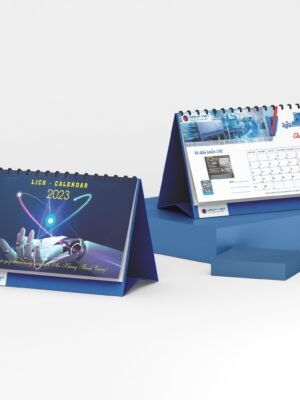 Thiết kế lịch để bàn cho doanh nghiệp công nghệ 2023 Quý Mão