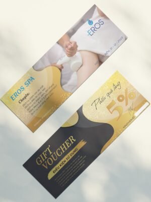 Thiết kế Voucher giảm giá cho Spa & Beauty, thẩm mỹ, làm đẹp