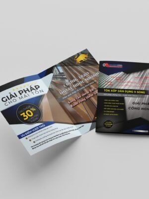 Thiết kế tờ rơi tôn xốp, vật liệu xây dựng