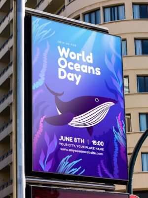 Thiết kế quảng cáo trên đường phố treo cột