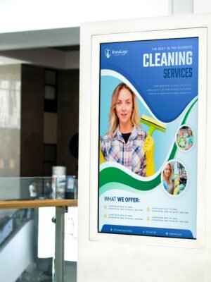 Thiết kế biển quảng cáo gắn tường trong các tòa nhà