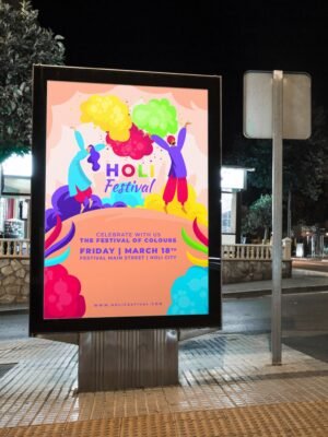 Thiết kế biển quảng cáo hộp đèn ngoài đường phố