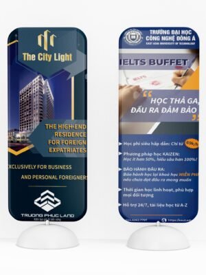 Standee khung và đế kim loại không gỉ