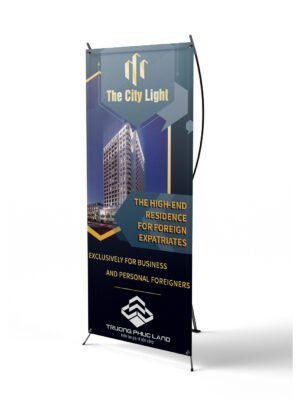 Standee giới thiệu sản phẩm dịch vụ bất động sản, nhà ở, chung cư