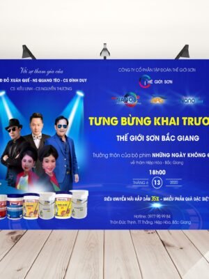 Thiết kế back drop sự kiện, biển bảng, poster khai trương